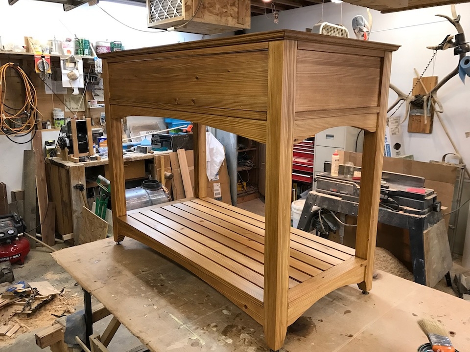 Custom built bathroom vanity