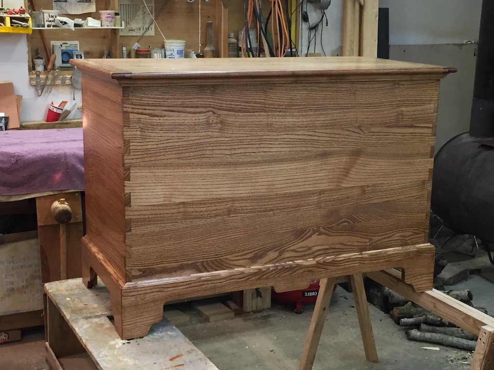 Custom built blanket chest