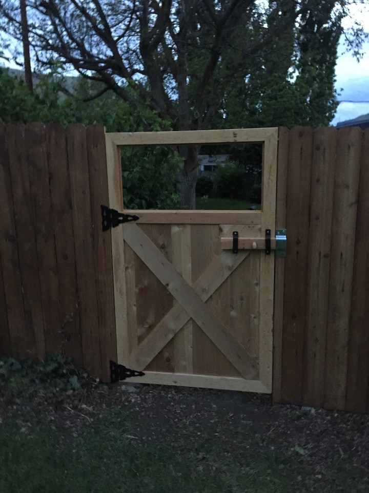 Custom built 6 foot gate